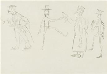 HENRI TOULOUSE-LAUTREC Croquis (Theatre: Quatre Personnages).